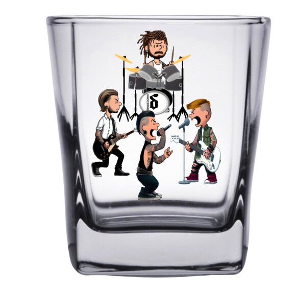 PEANUTS Characters/ROCK BANDS Mashup Shot Glass/Matching Box, Unique Gift! - Picture 14 of 14